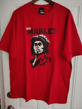 Vintage 2007 Bob Marley Freedom Fighter T-Shirt XL Zion Rootswear Double Sided R